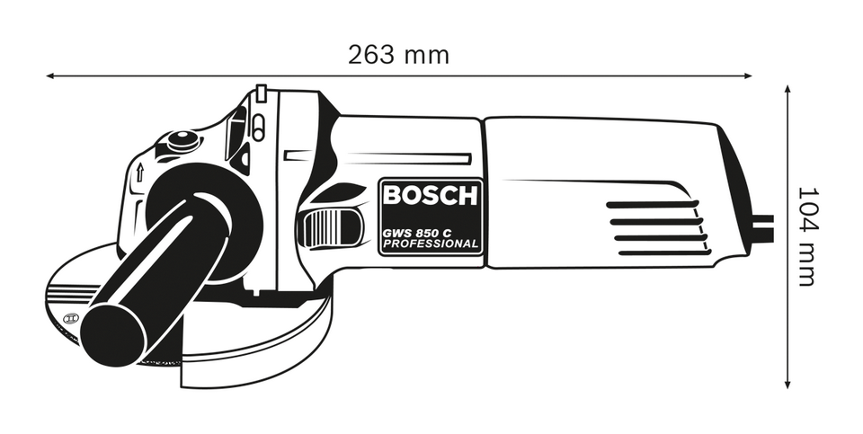 Ъглошлайф Bosch GWS 850 C Professional - Image 2
